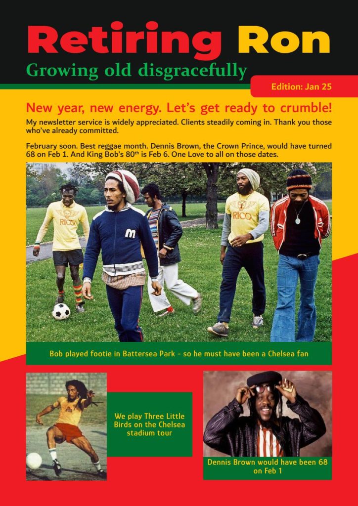 Retiring Ron January 2025 Edition