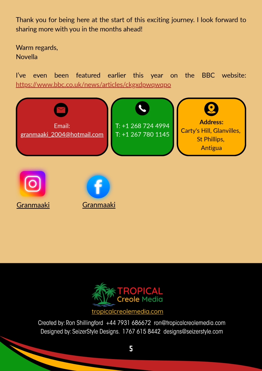 Granma Aki's Taste of Antigua Summer 2025 Edition Pg 5