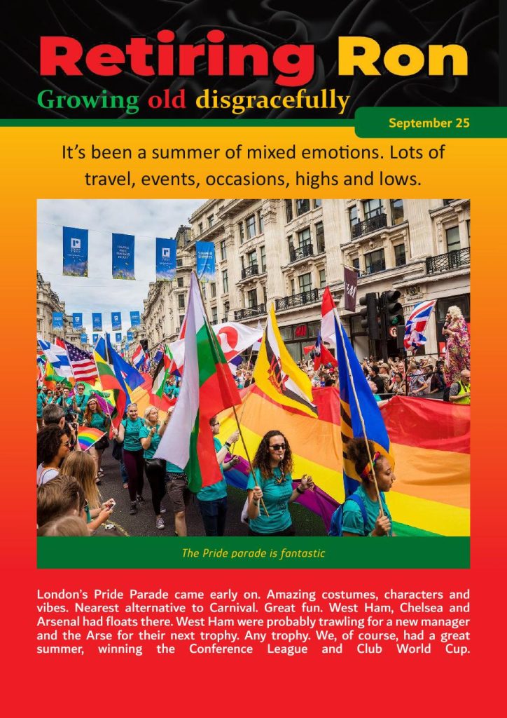 Retiring Ron September 2025 Edition